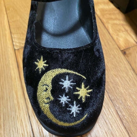 Koi Della Black Velvet Witchy Mary Janes - Picture 3 of 7